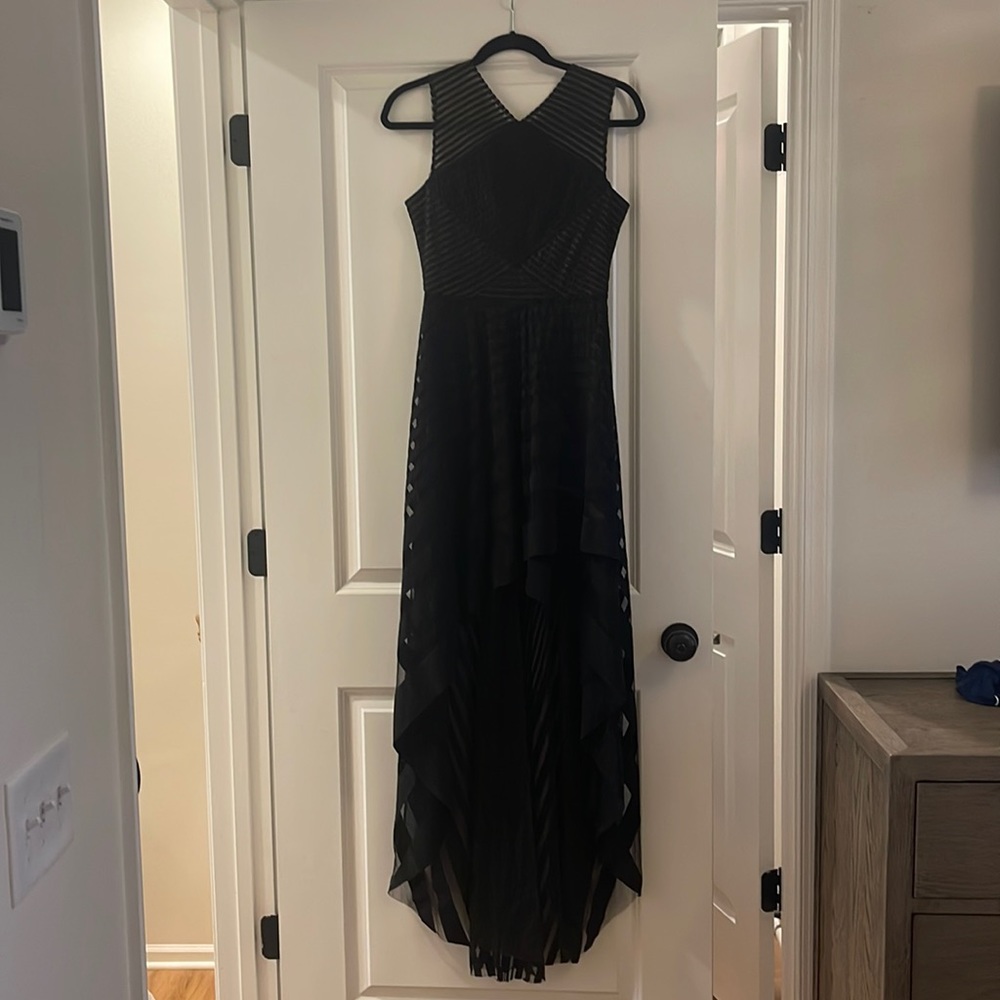 High low BCBG a black dress/ gown